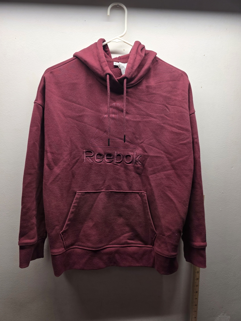 Reebok Burgundy Pullover Hooded Sweatshirt